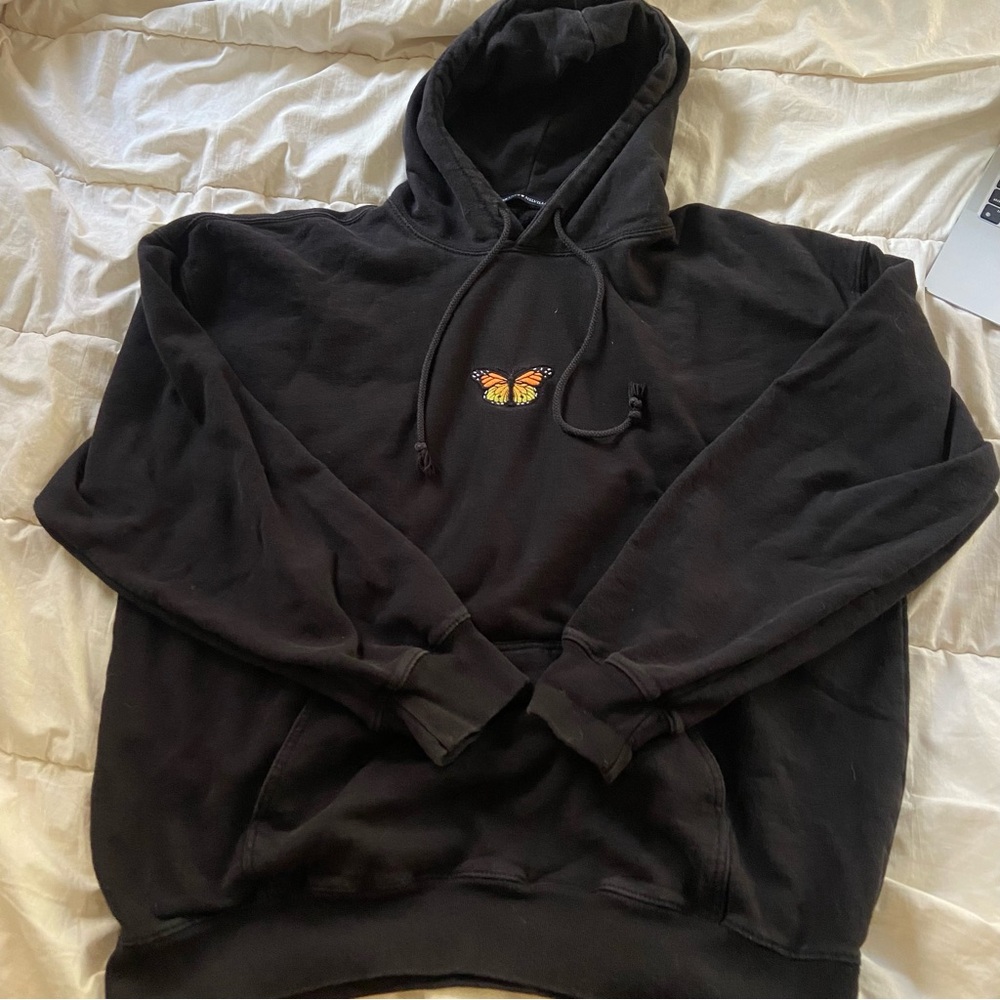 Black butterfly brandy hoodie - Picture 2 of 3